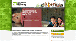 Desktop Screenshot of enfantsdumekong.com