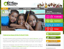 Tablet Screenshot of ecolierssolidaires.enfantsdumekong.com